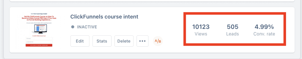ClickFunnels affiliate CR