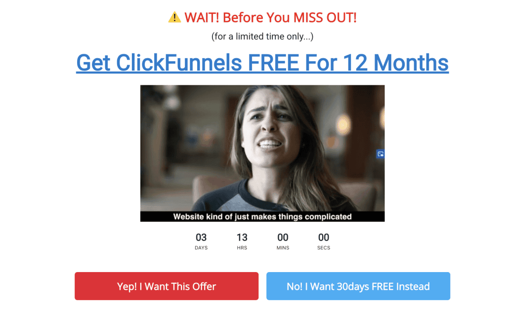 Exit intent popups CRO